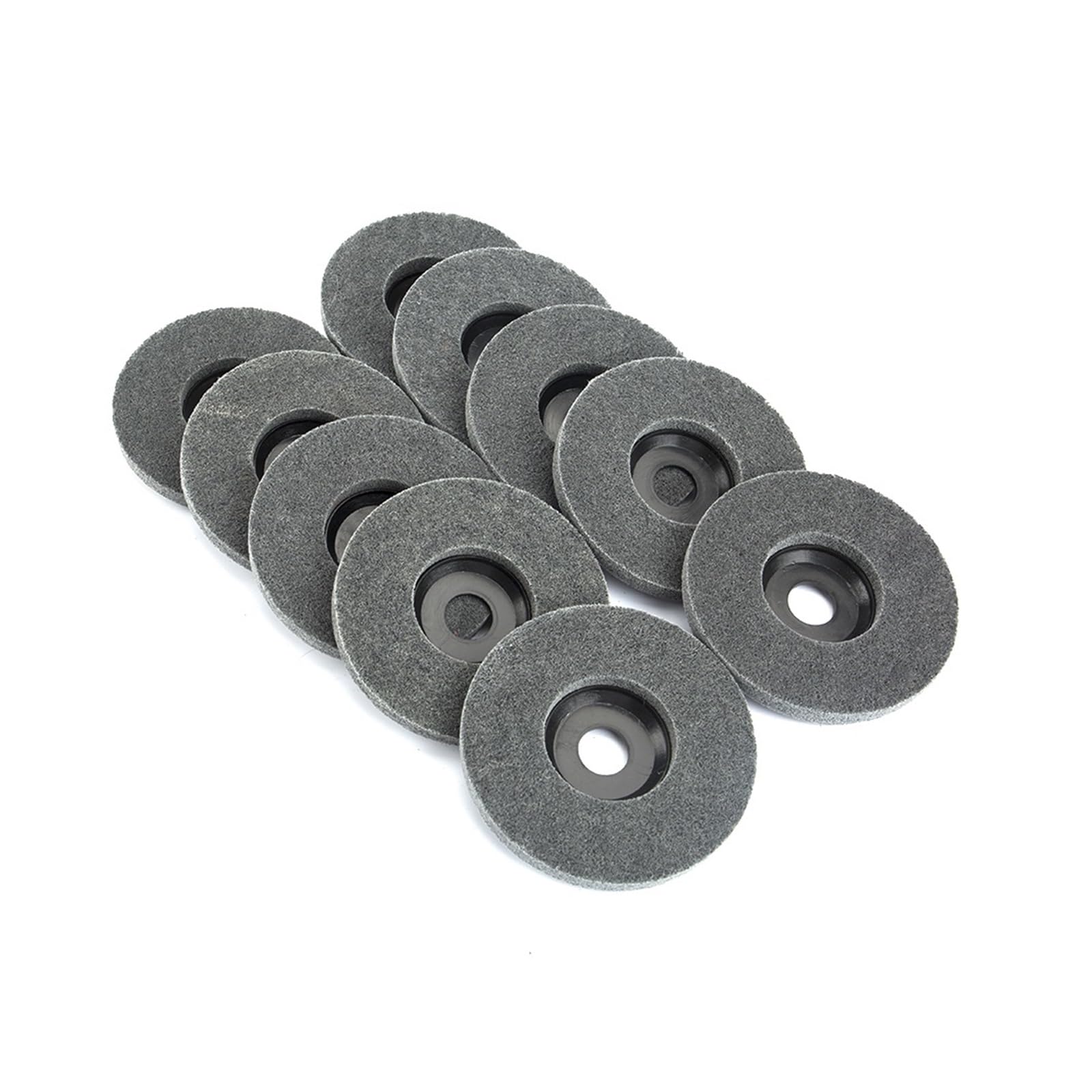 Rueda pulidora de fibra Disco abrasivo no tejido de fibra de nailon de 4"-5" for pulir metal y acero inoxidable.(10Pcs,5 inch)
