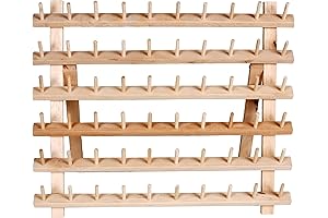 Dritz Wooden Thread Rack, Smooth Wood Organizer