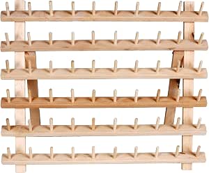 Dritz Wooden Thread Rack for Sewing, Quilting & Hair Braiding