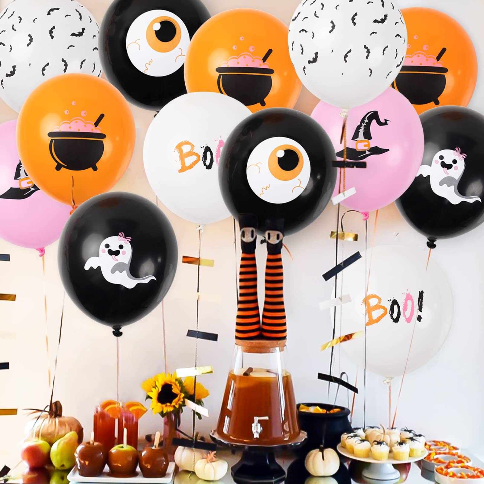 ハロウィン バルーン 風船 装飾 飾り オレンジ ブラック パーティー ポップ