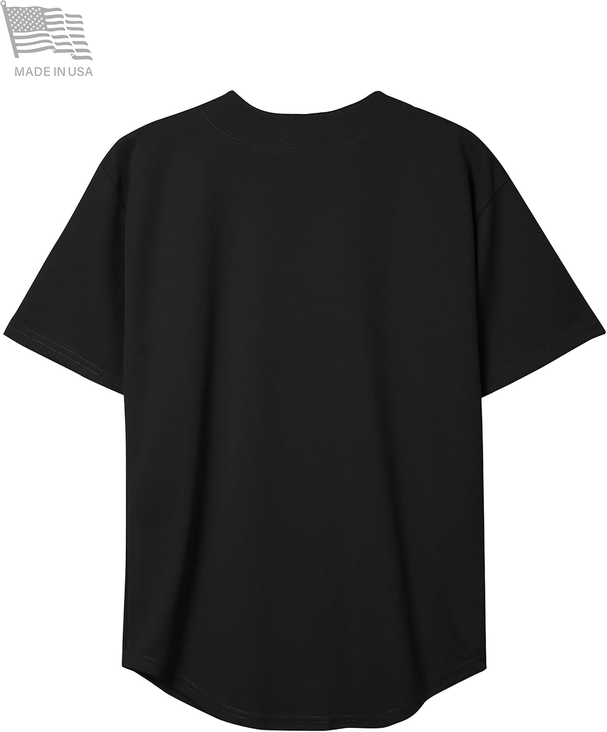 Ma Croix Made in USA Mens Premium Button Down Baseball Jersey Team Uniform Hip Hop Urban Tee Shirt - Image 5