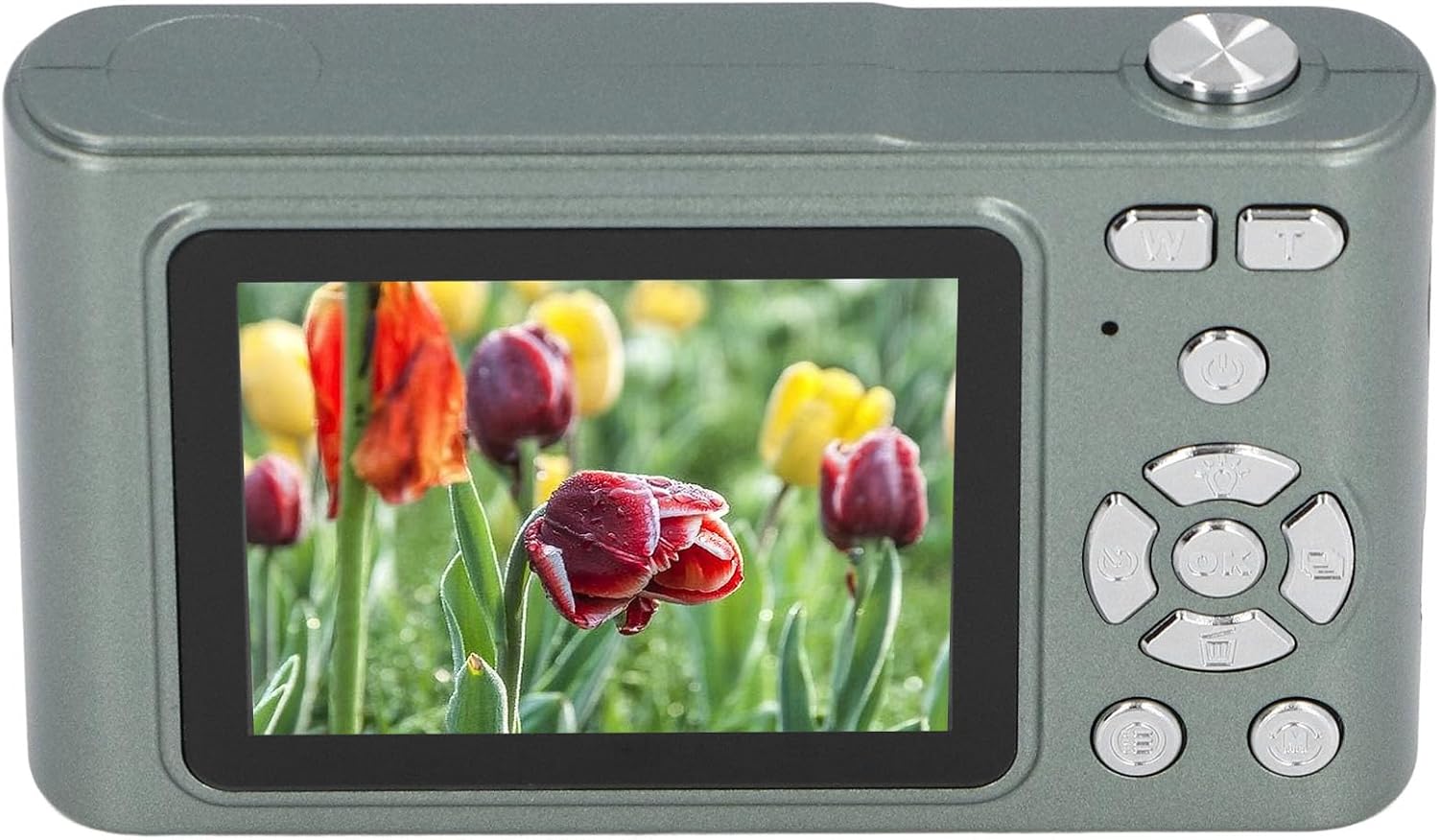 HD Vintage Digital Camera, Intelligent Prevent Shake 48MP 2.4in Digital Camera Portable for Photography (Green)