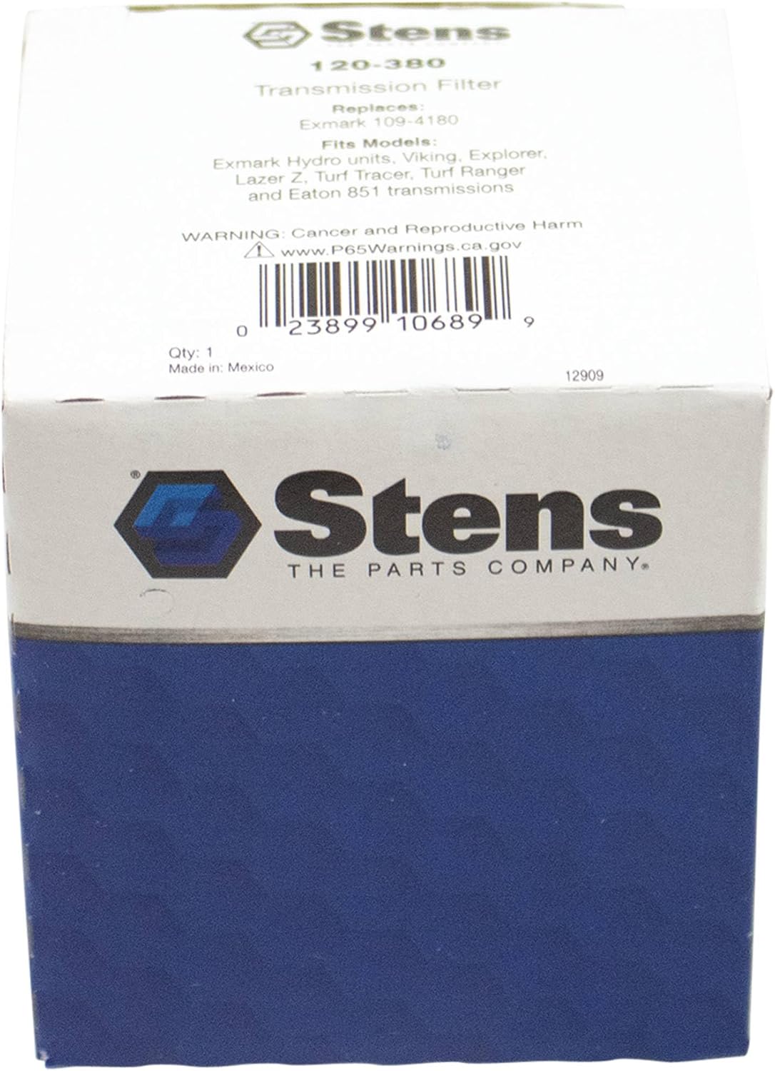 Stens New Transmission Filter 120-380 Compatible with/Replacement for John Deere 110TLB, 15, 25, 27C, 27D, 35G, 50C, 50D, 50G, 60D, 60G, 75D and 85D, Scag Tiger Cub STC52V-24HN 109-4180, 1-513211