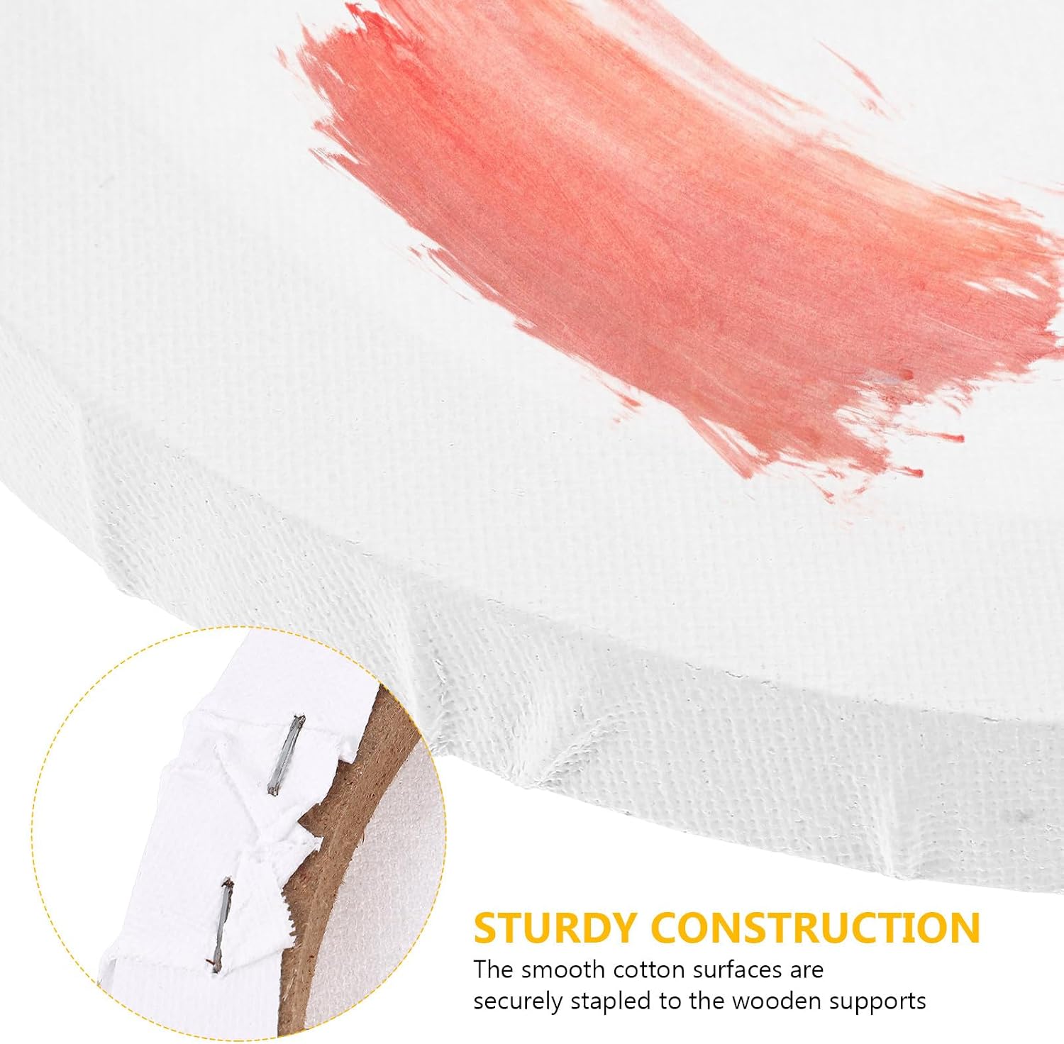 Canvas Boards for Painting, 3pcs White Panels