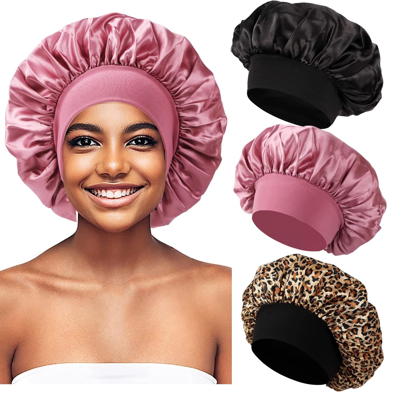 PCS Satin Bonnet for Sleeping,Hair Bonnets for Jamaica Ubuy