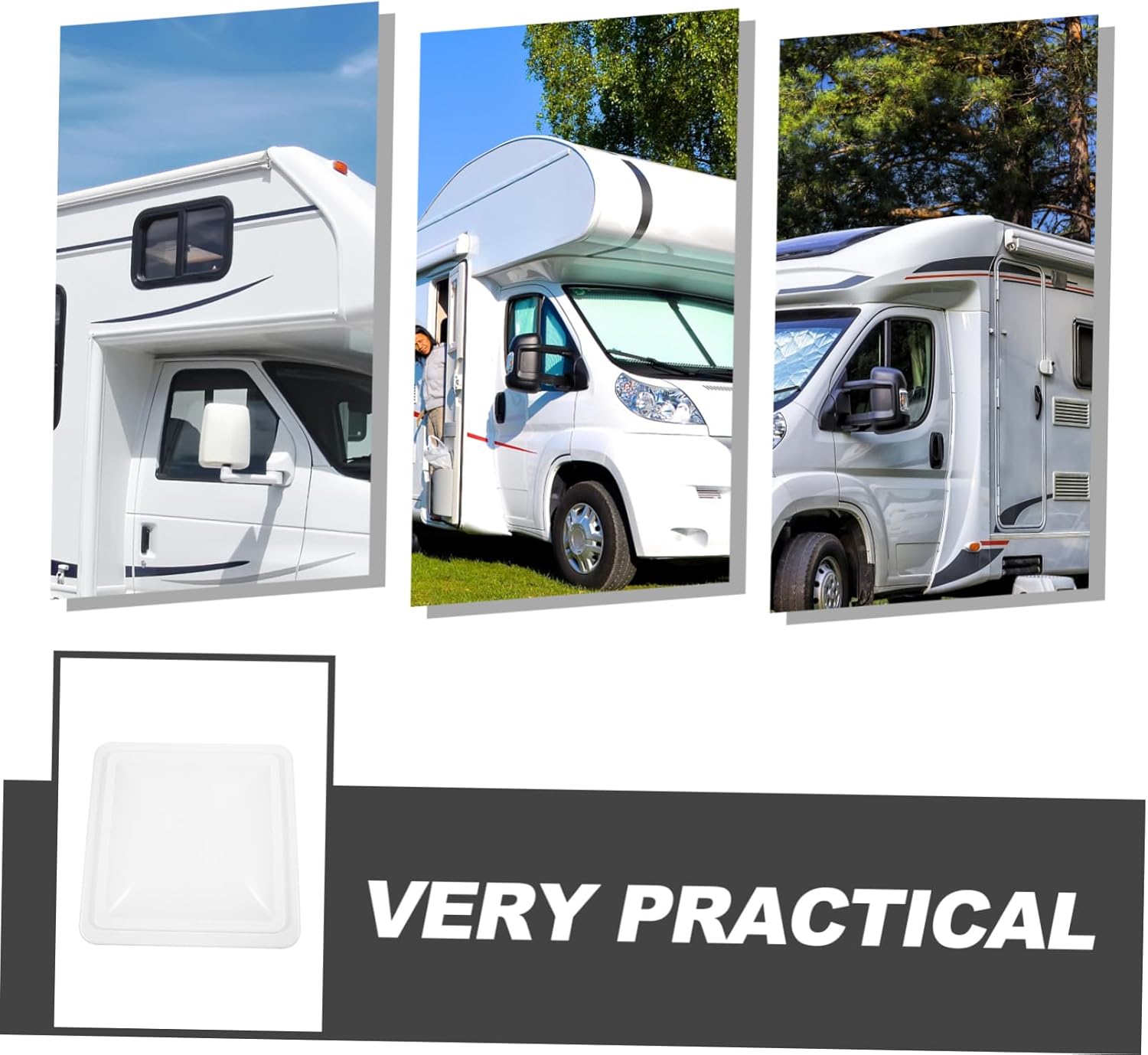 Rv Vent Cover Modified Vent Hood for Motorhomes and Trailers Easy Installation Provides Fresh Air and Insulation Suitable for Rv Roof Ventilation