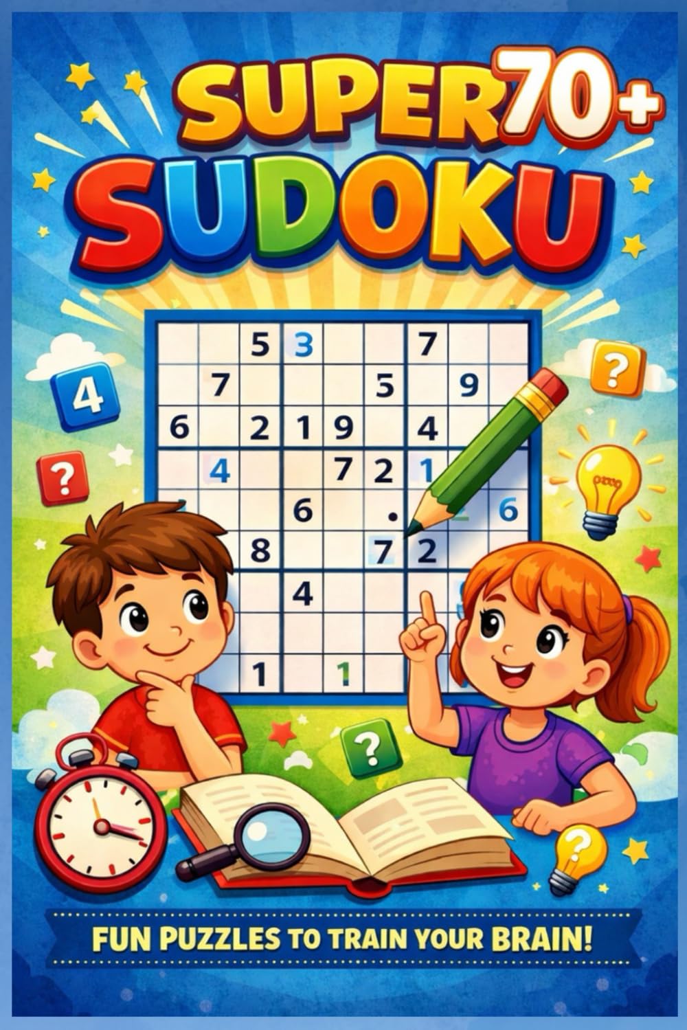 SUPER 70+ SUDOKU: FUN PUZZLES TO TRAIN YOUR BRAIN...!