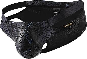 Mens Underwear Jockstrap Athletic Supporters MenS Bulge Enhancing Underwear Mens Panties Sexy Python Print Briefs
