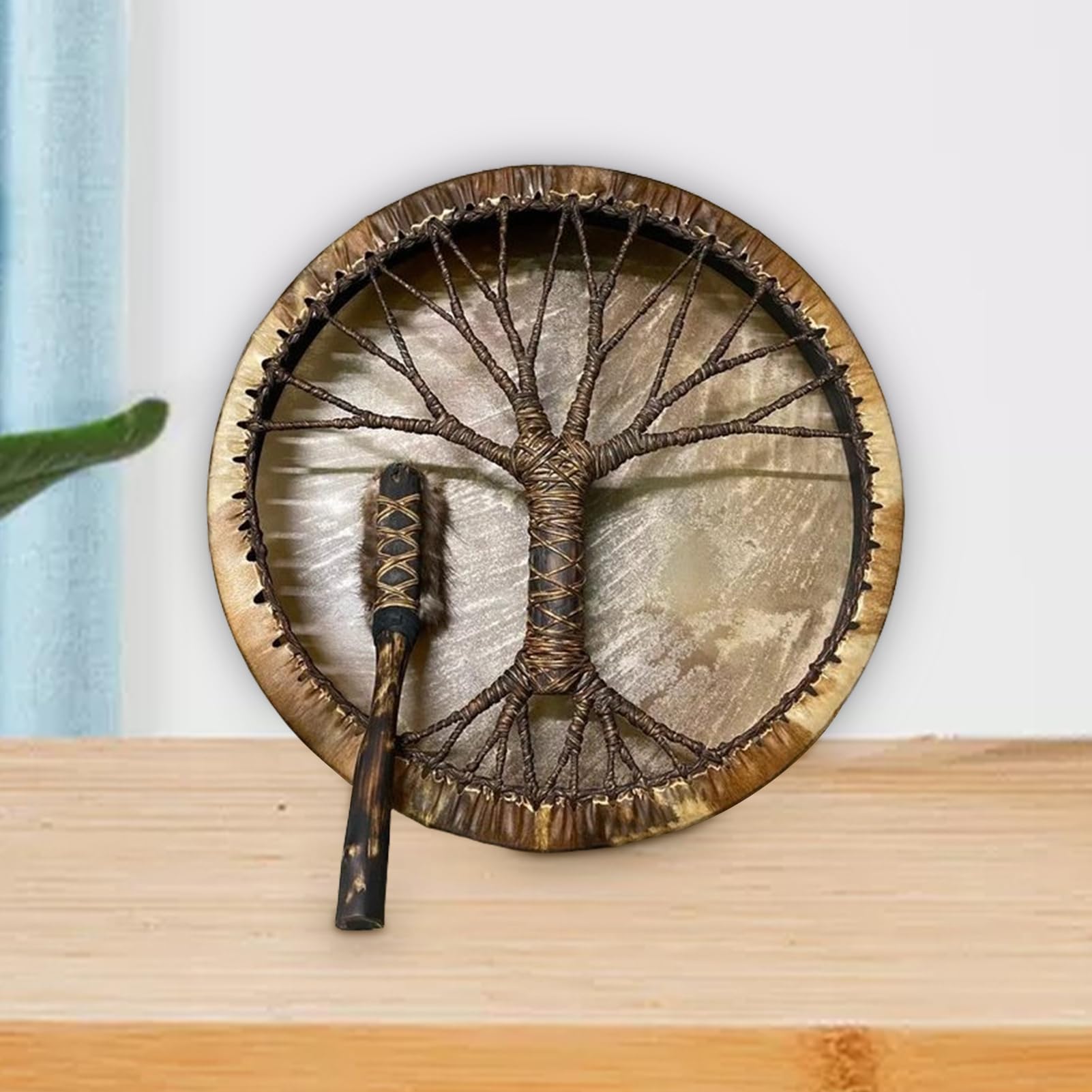 Drum Shaman, Professional Hand Drum, Decorative Percussion Instrument, Rhythmic Music Tool for Teens, Beginners, Kids, Home Display, Meditation, Cultural Events Use