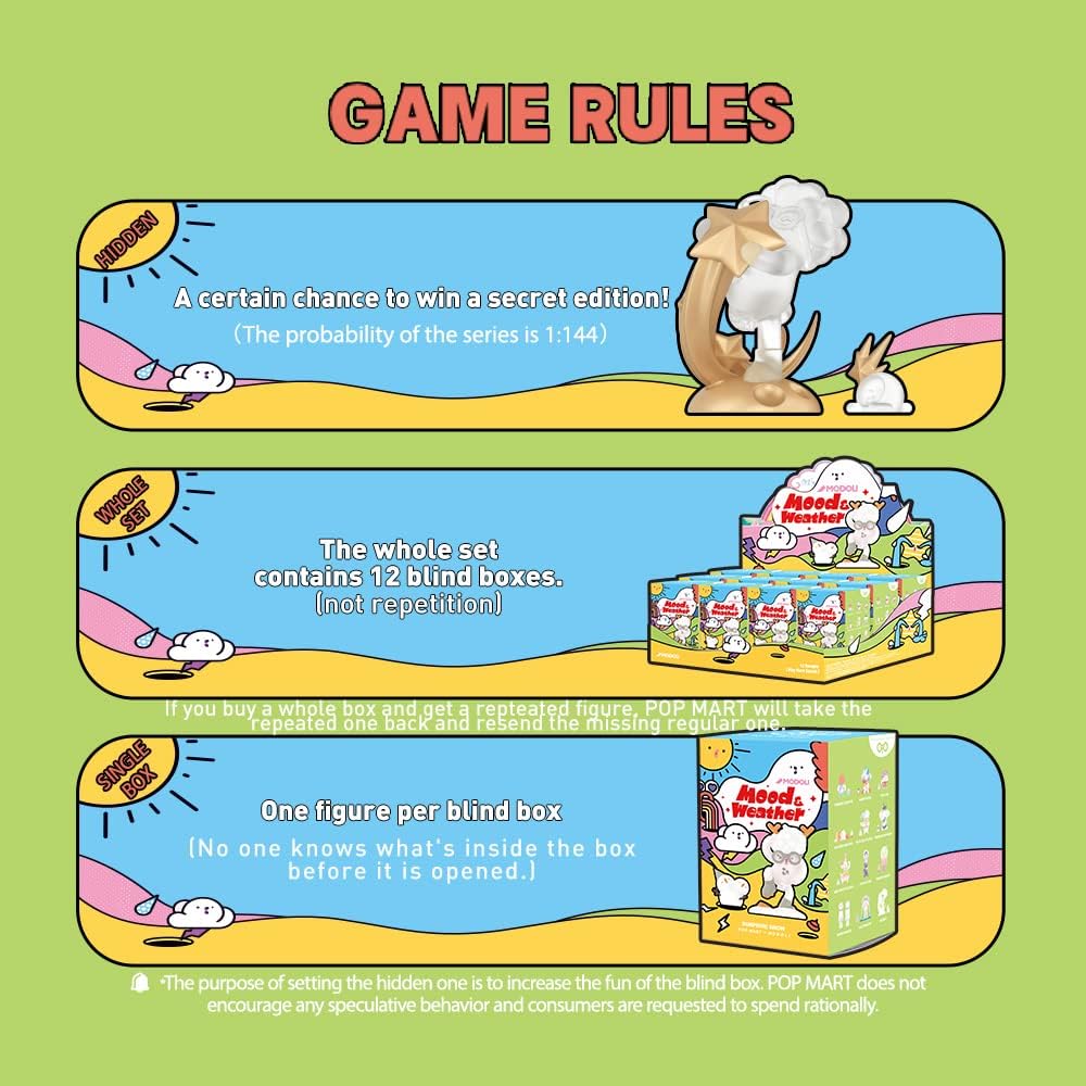 Bеѕt Cуbеr Dеаlѕ 🔥 POP MART Modoli Weather Series 12PC Blind Box Toy Box Bulk Popular Collectible Random Art Toy Hot Toys Cute Figure Creative Gift, for Christmas Birthday Party Holiday