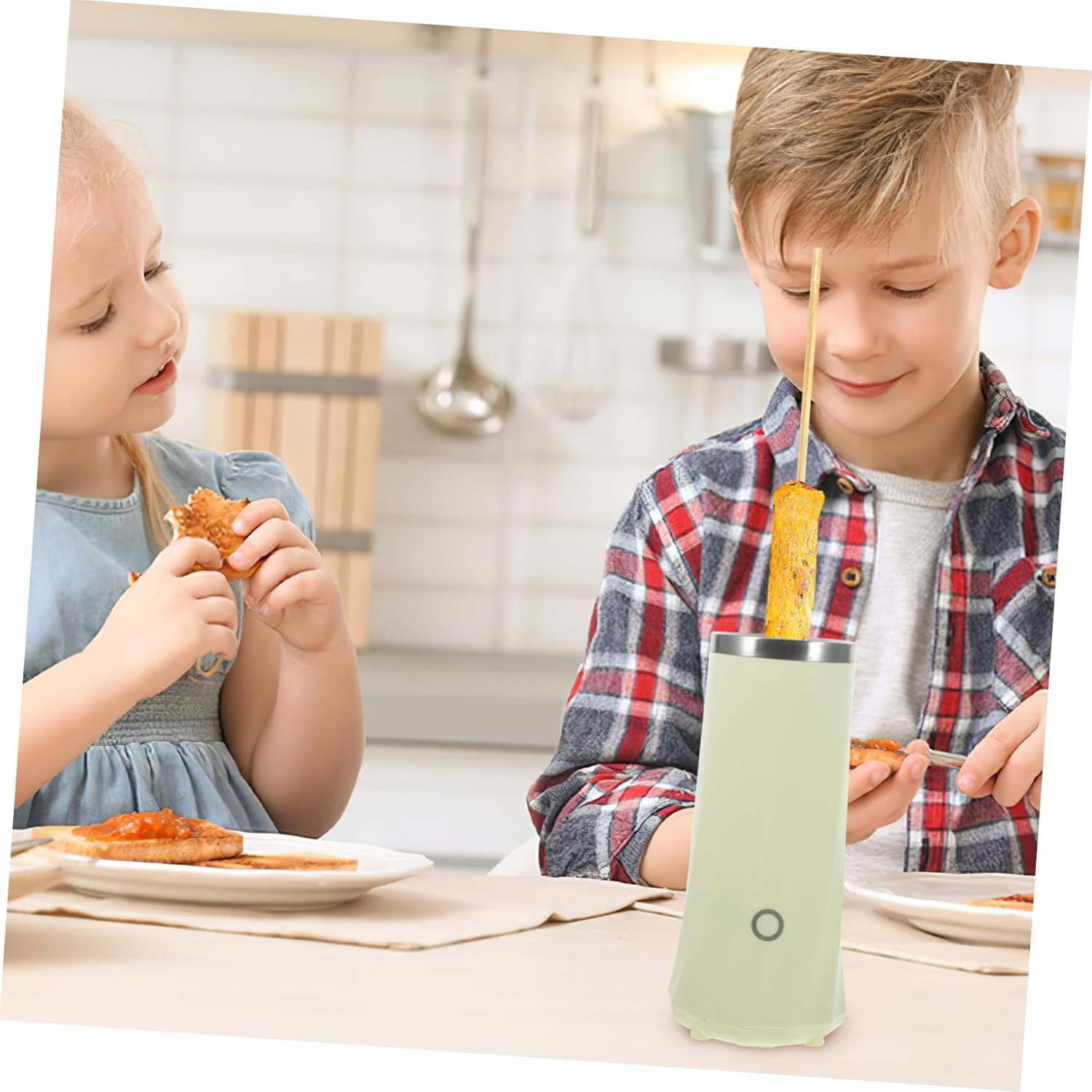 Electric Egg Sausage Roll Maker Vertical Cooker with Heating Automatic Stainless Steel Roll Machine for Quick Breakfast Compact and Easy to Use for Busy Mornings