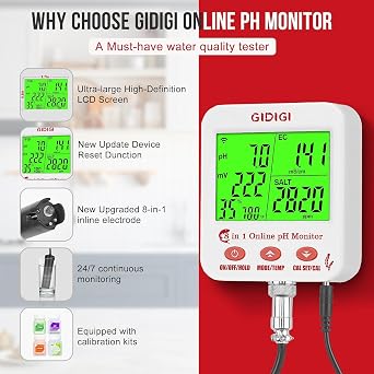 Online pH EC Meter Smart Hydroponics pH Meter with WiFi Real Time