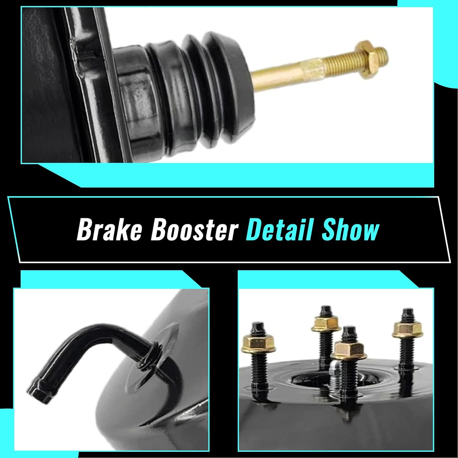 PartsFlow Vacuum Power Brake Booster 53-2071 Compatible with Toyota 4Runner 1986-1989 Pickup 1986-1988 2.4L Without Master Cylinder 4461035810