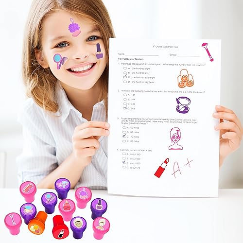 Miniatura 5 de 36 recuerdos de fiesta de spa, 24 tatuajes temporales y 12 sellos, ideal para fiestas de pijamas, decoración de tarjetas de cumpleaños, suministros