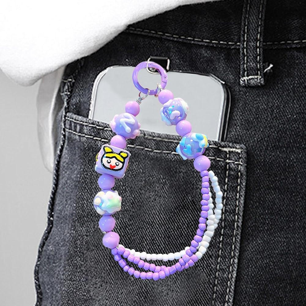 Amazon | Wzmzjy ビーズキーホルダー 新デザイン, 紫 | ネックレス 通販 Amazon | Wzmzjy ビーズキーホルダー 新デザイン, 紫 | ネックレス 通販