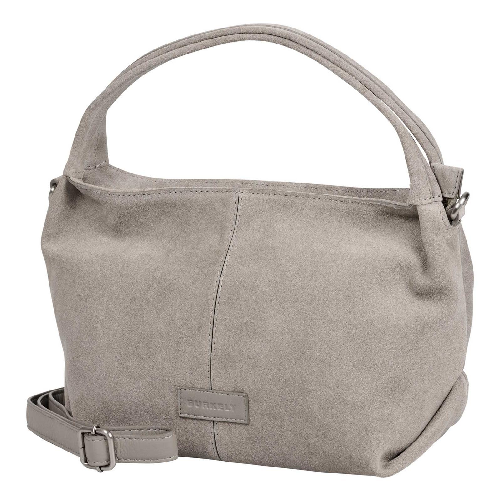 Burkely Cuero bolso de hombro Vienna Handbag Grey marrón topo