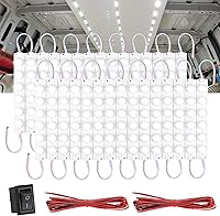 Vista 7 de Linkstyle Kit de iluminación para el interior de furgoneta, de 12V con 120 LEDs, tira de luz LED, módulo de iluminación LED para techo del coche