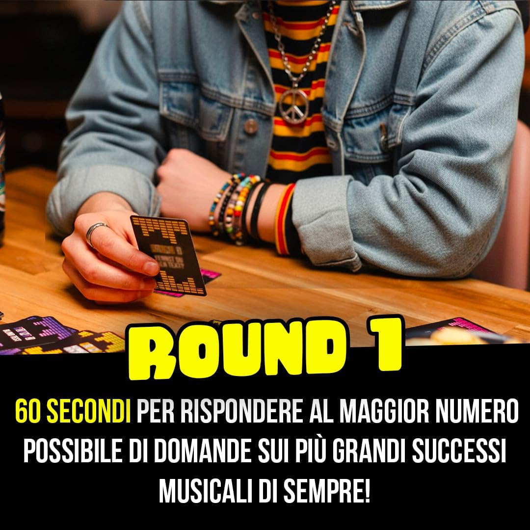 ATM Gaming PLAY HIT – Music game – Blind test, karaoke and quiz for parties – 2 to 10 players – funny, dynamic and teams – perfect for evenings, family and friends – Italian