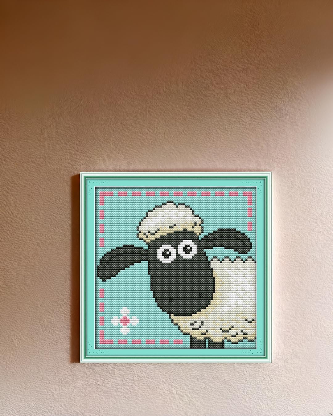 CaptainCrafts Cross Stitch Kits, Stamped Cross Stitch Preprinted Fabric DIY Art Embroidery Kits (Preprinted 11CT, Little Sheep) - Image 2