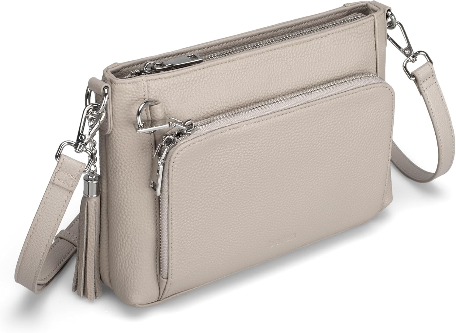 befen Anti Theft Genuine Leather Crossbody Bags for Women Handbags and Shoulder Basg with Built in Wallet RFID Leather Purse