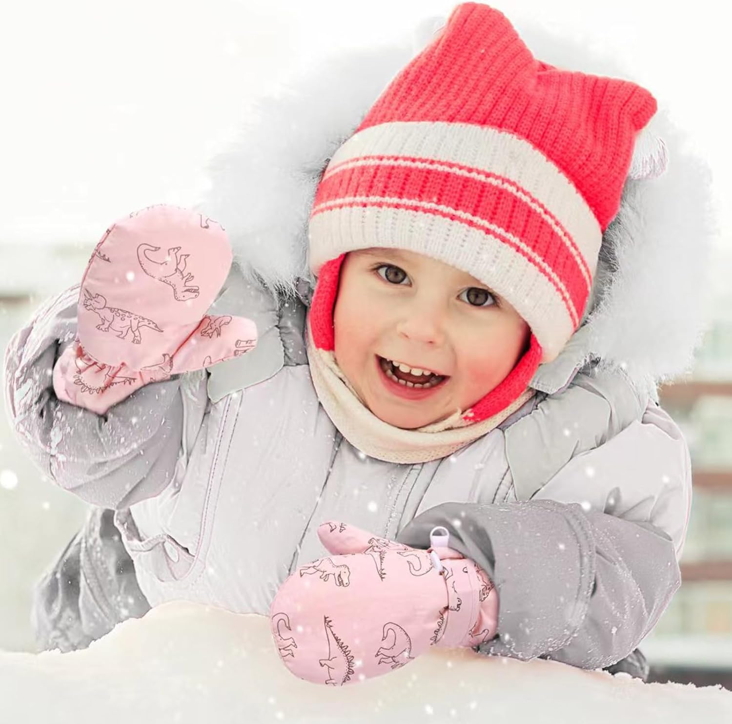 TRIWONDER Kids Ski Snow Gloves Winter Cold Weather Windproof Warm Snowboard Sport Mittens for Boys Girls