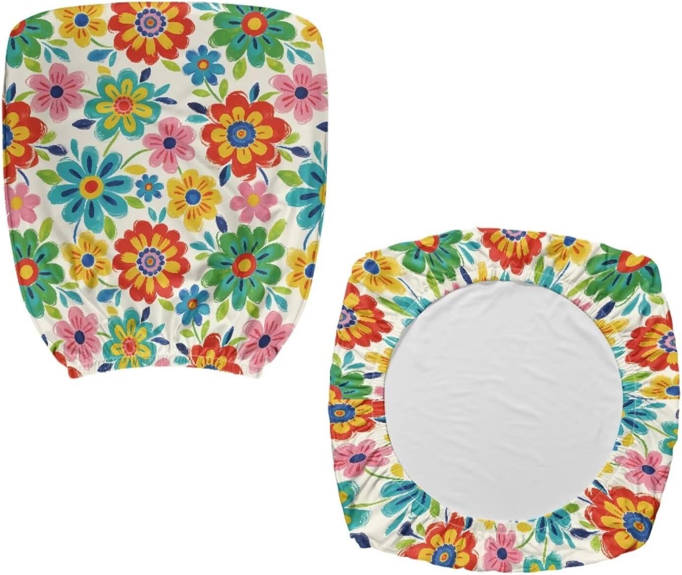 Office Chair Cover Colorful Hippie Seat Cushion Split Protectors Chair Covers Protective Stretch Decorative Fabric Cover Stretch Rotating Stretchable Standard Size Chairs Protector image 2