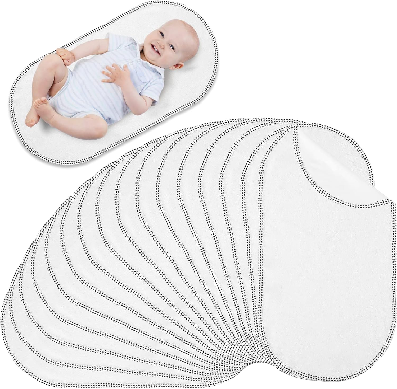 15 Pieces Larger Softer Changing Pad Liners Portable Baby