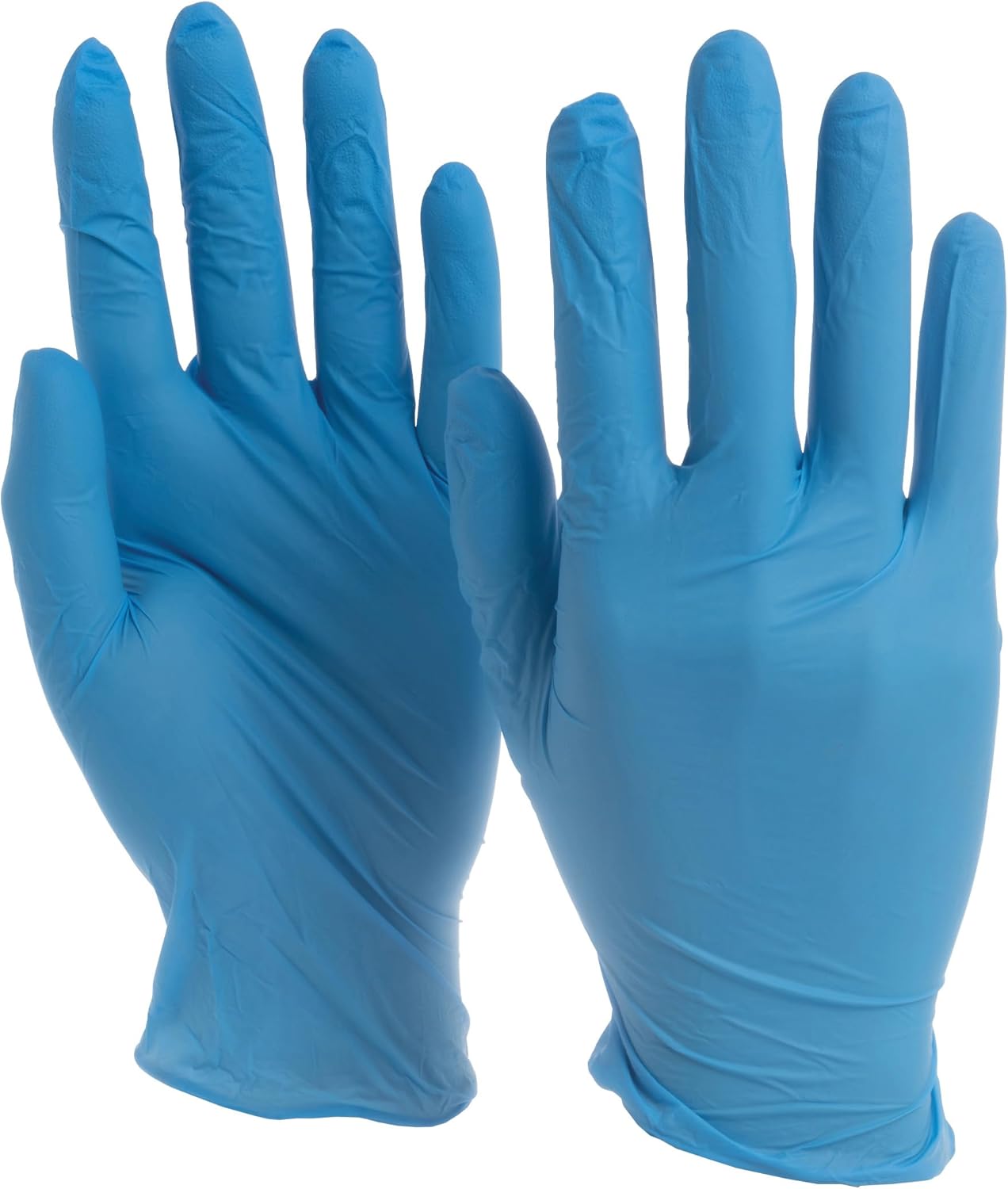 Value Series Blue Nitrile Gloves, Powder Free, Latex-Free, Disposable Foodservice Gloves, Food, 4 mil Thick, Size Large, Case of 1,000