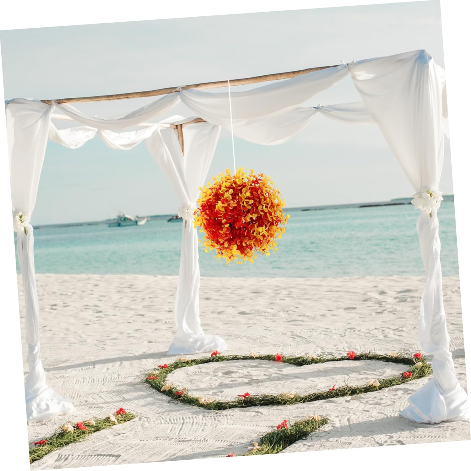 Cabilock Artificial Plant Topiary Simulation Grass Decor for Use for Weddings Parties and Home Decoration Eucalyptus Style and Fade-Resistant