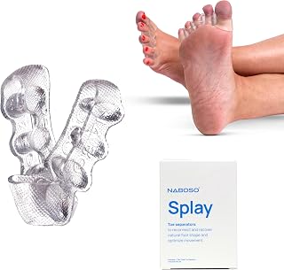 NABOSO Splay Gel Toe Stretcher, Separator - Clear (Version 1.0)