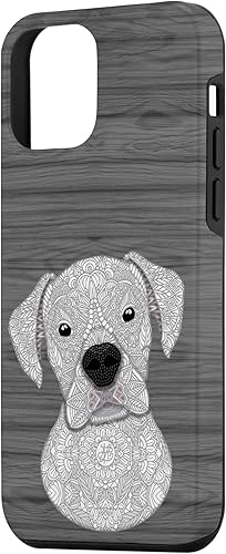 Miniatura 2 de Funda para iPhone 12 mini con cara de perro boxeador blanco