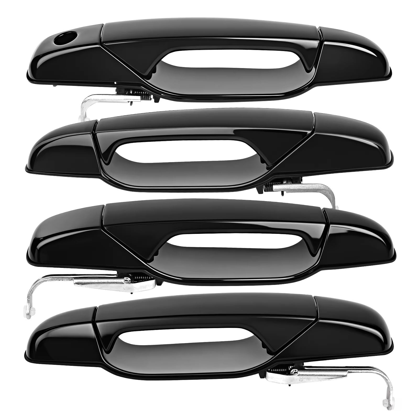 Qjahxkf Replacement Exterior Door Handles 4 Piece Car Exterior Door Handle for Chevrolet for Silverado for Suburban for Avalanche for Tahoe Outer Handle