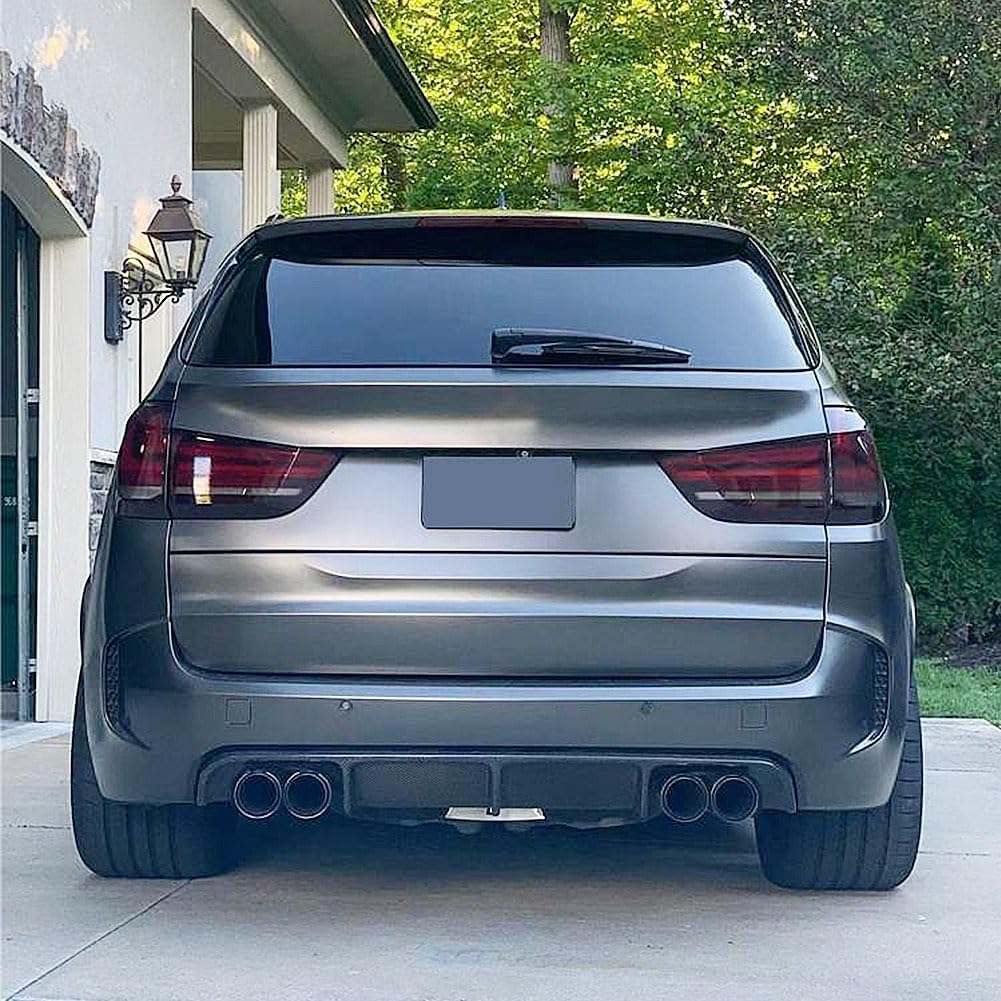 Carbon Fiber Rear Diffuser fits for BMW X5M F85 X6M F86 Sport Utility 2015 2016 2017 2018 2019 Lower Bumper Lip Spoiler Body Kit Factory Outlet