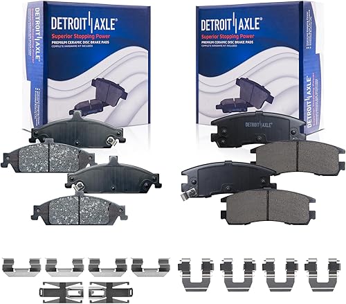 Miniatura 60 de Detroit Axle - Pastillas de freno traseras para Chevrolet Captiva Sport Equinox GMC Terrain Pontiac Torrent Saturn Vue XL-7, Pastillas de freno de