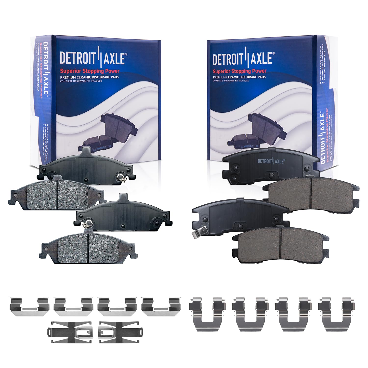Detroit Axle - Brake Pads for 1999-2004 Oldsmobile Alero, 2005