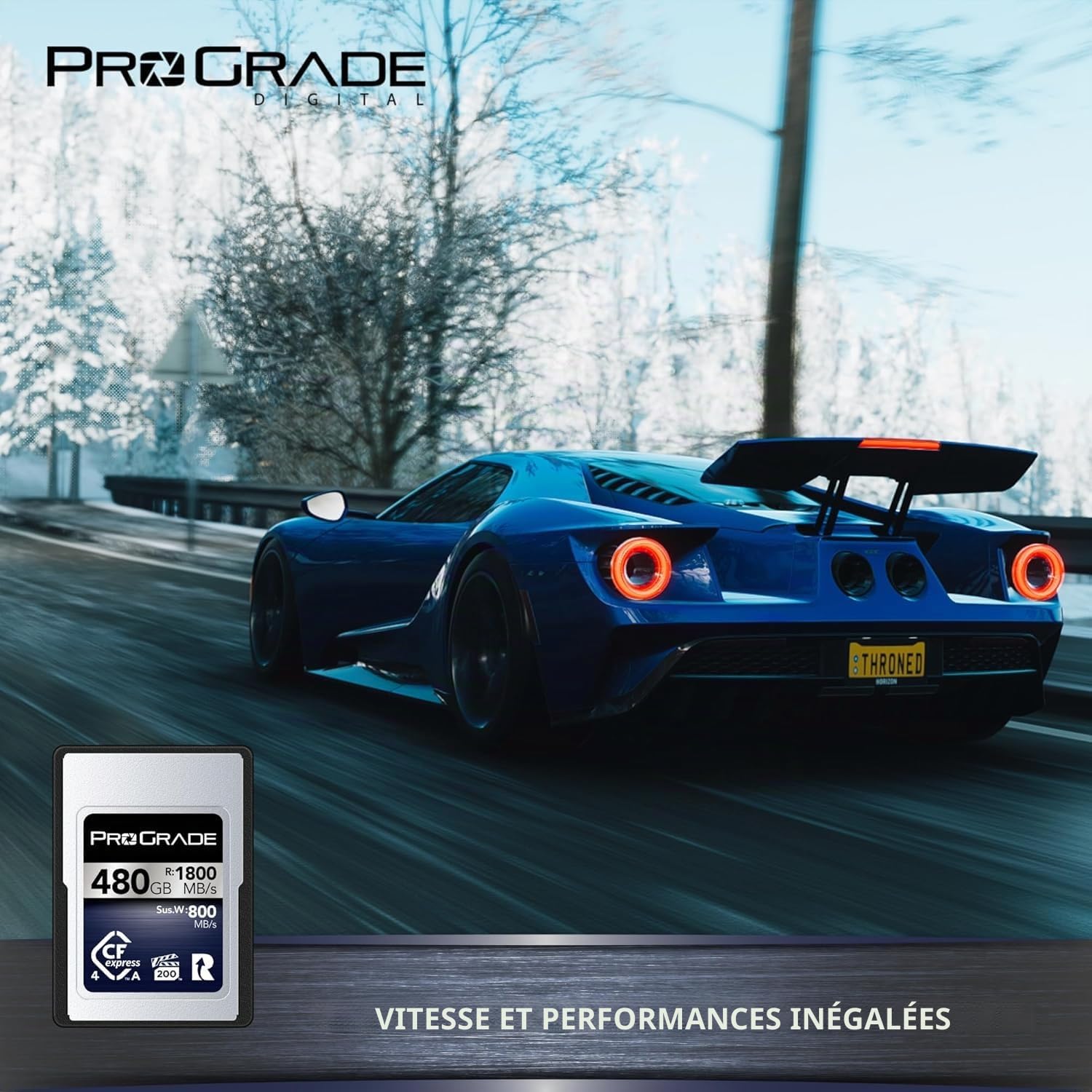 Carte Mémoire ProGrade Digital CFexpress™ 4.0 Type A (480 Go) Iridium