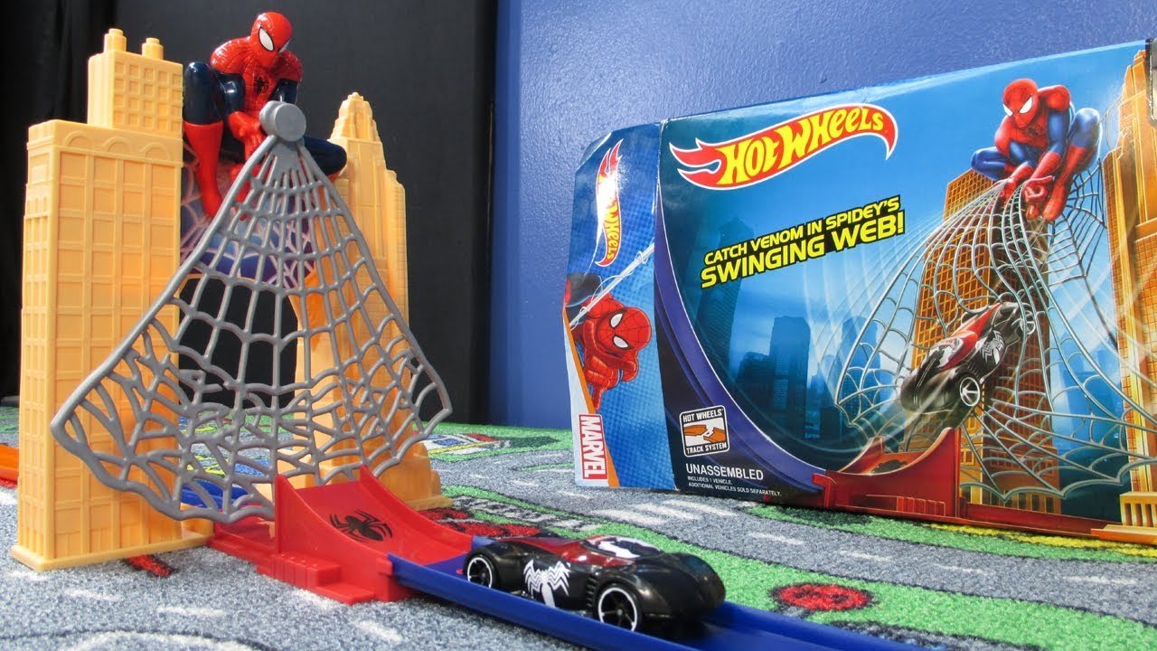 ホットウィール レーサーバース マーベル トラックセット スパイダーマン