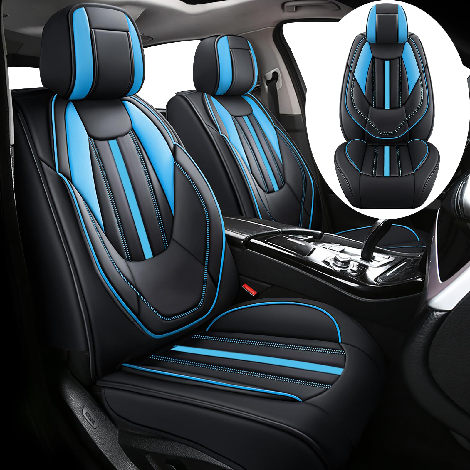 INSORIC Nappa Leather Seat Covers (2 Front)