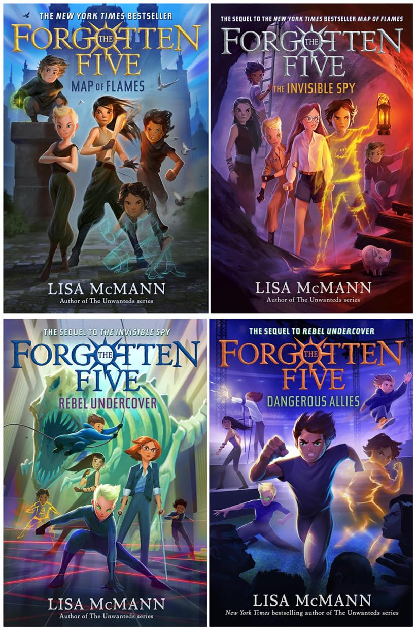 The Forgotten Five Series 4 Books Set - Map of Flames, The