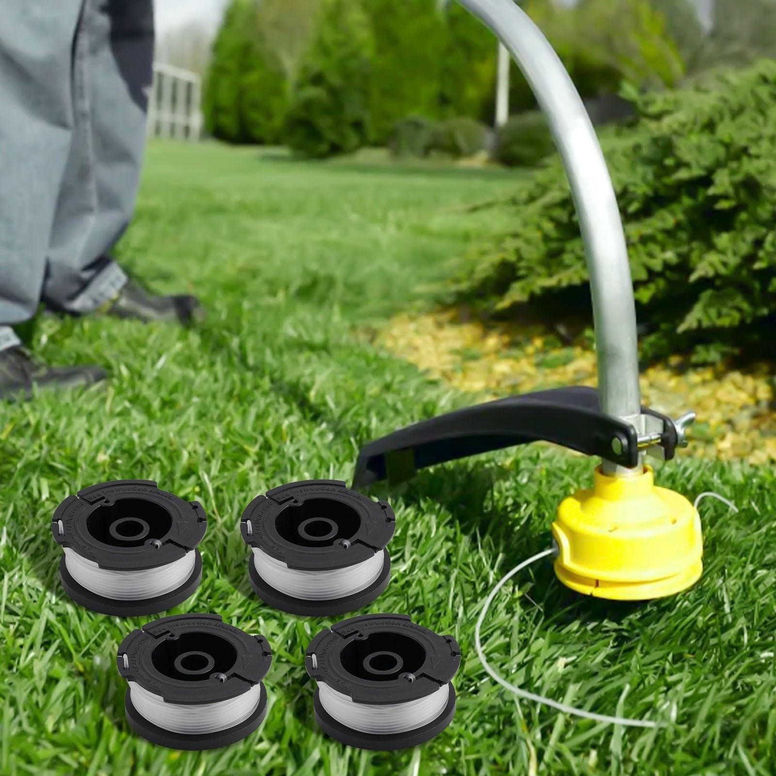 StarRing Ersatz-Trimmerspule Für Black & Decker – 4 Stück, 14 M Schnur, 1,65 Mm
