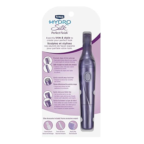Miniatura 3 de Schick Hydro Silk Perfect Finish Trimmer, 8-in-1 Grooming Kit for Women