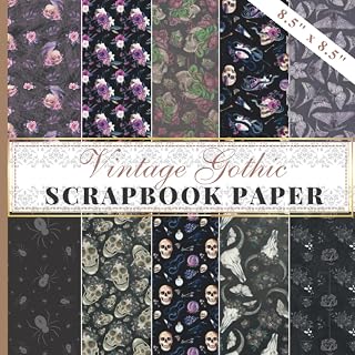 Vintage Gothic Scrapbook Paper: Decorative Craft Paper, Craft Card Making, 20 Double-Sided Sheets