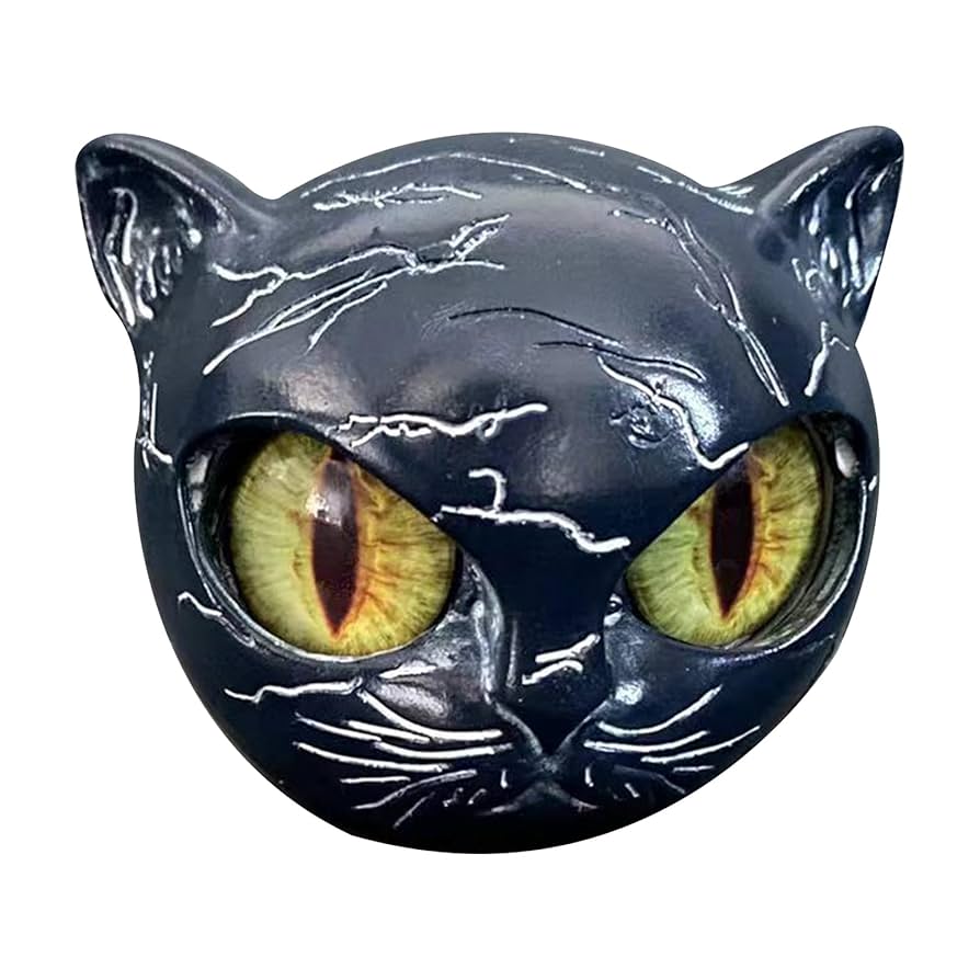 黒い猫の陶器彫刻 中型 モダンデザイン 黒い猫の陶器彫刻 中型 モダンデザイン se0016-1.jpg