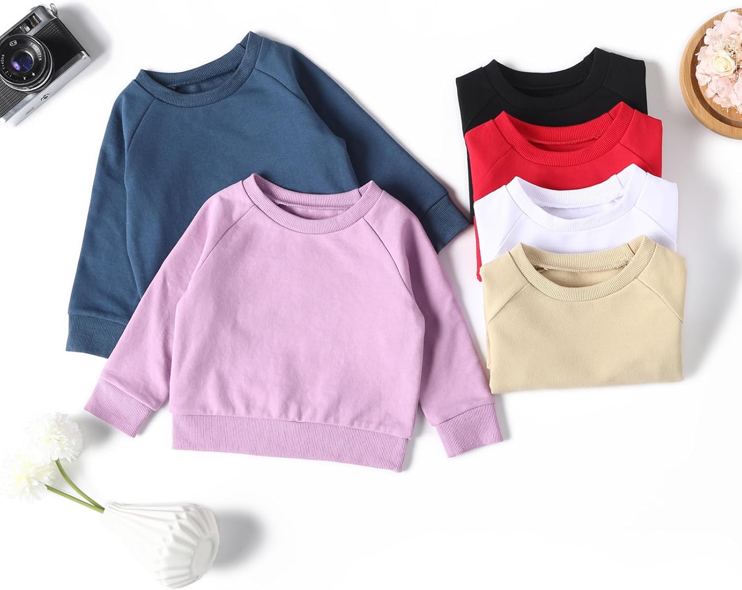 DEFAHN Toddler Baby Pullover Sweatshirt,Long Sleeve Infant Boy Girl Crewneck Active Tshirts 6 Month-3Y - Image 6