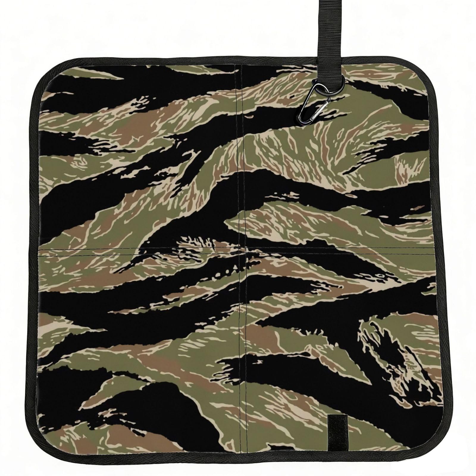 ERCgad Tiger Stripe Camo Print Foldable Seat Cushion Portable Chair Pad Lightweight Travel Outdoor Office Home