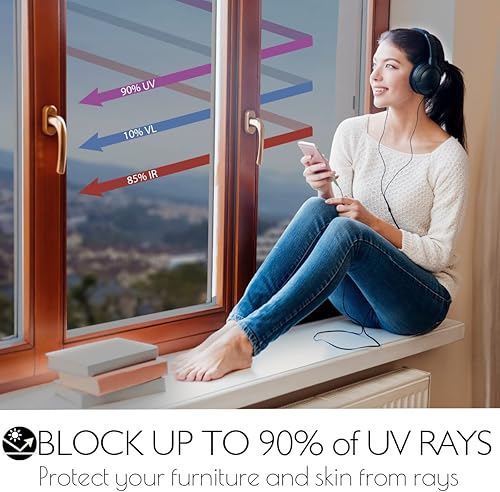 Vista 124 de HIDBEA One Way - Lámina de privacidad para ventana Plata