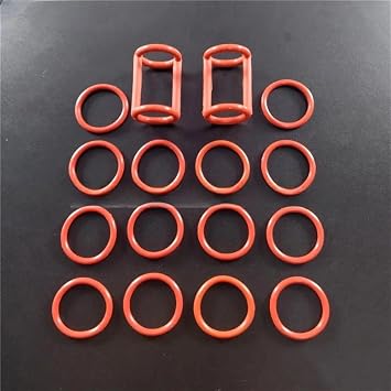 One Bag 16 Seal Rings Spare Parts Gaskets Rubber O-Rings for Valve Rods ,Compatible for XQ/ZM Soft Ice Cream Machines
