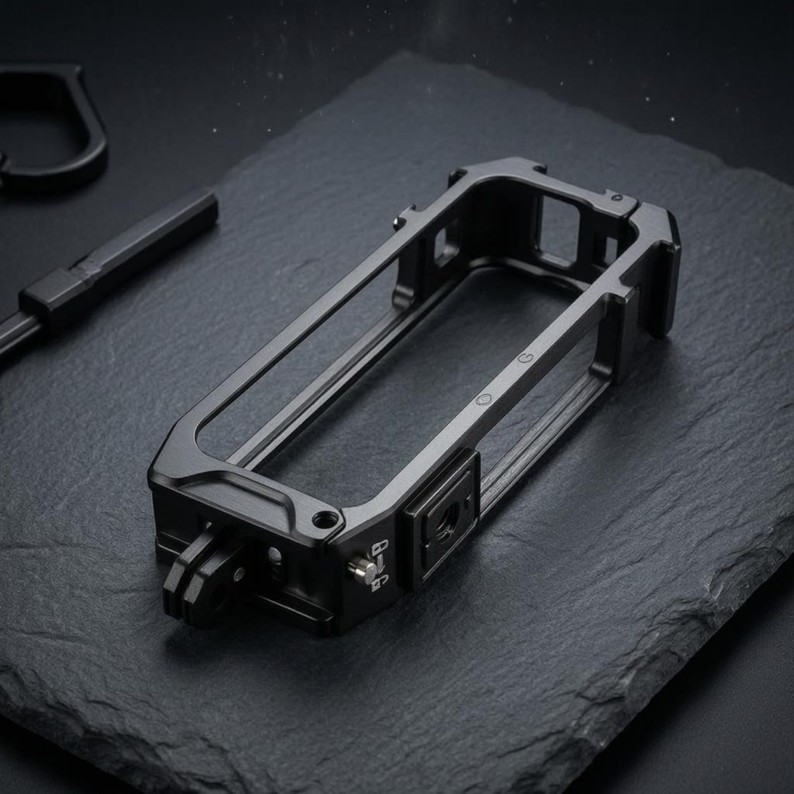 Cadre de Protection pour Caméra 360 Cage Support Boîtier Châssis Rectangulaire Ouvert Laissant l'Optique Dégagée et Montages Flexibles Adapté au, Basique