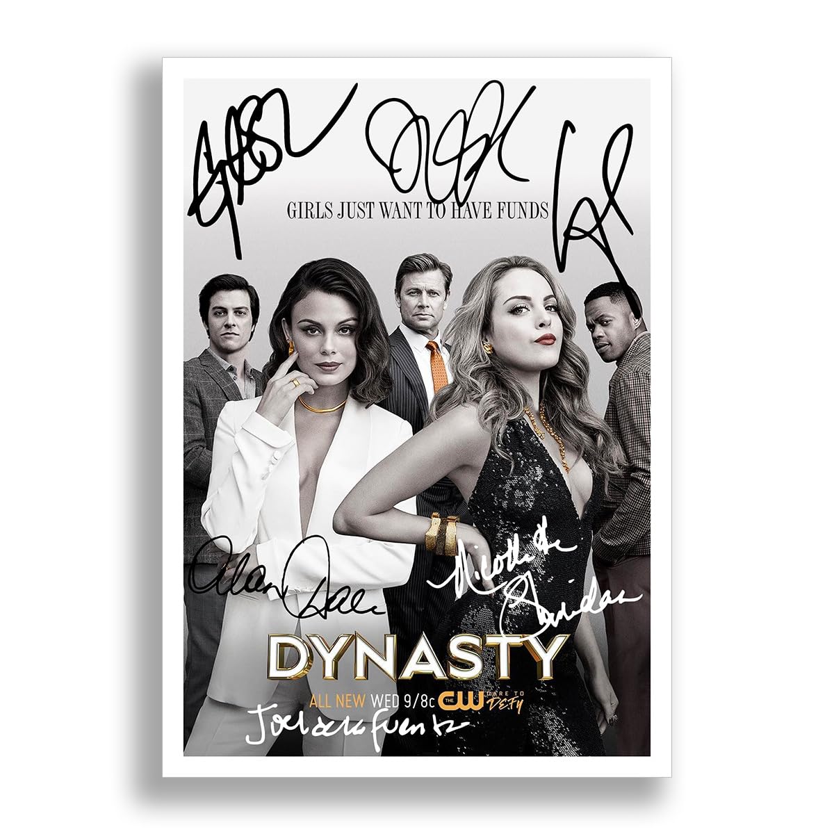 Mounted Gifts Black Dynasty Cast Signed Autograph Autographed A4 Poster Photo Print Picture Tv Netflix Show Series Season Framed Dvd Boxset Memorabilia Gift (Poster Only)