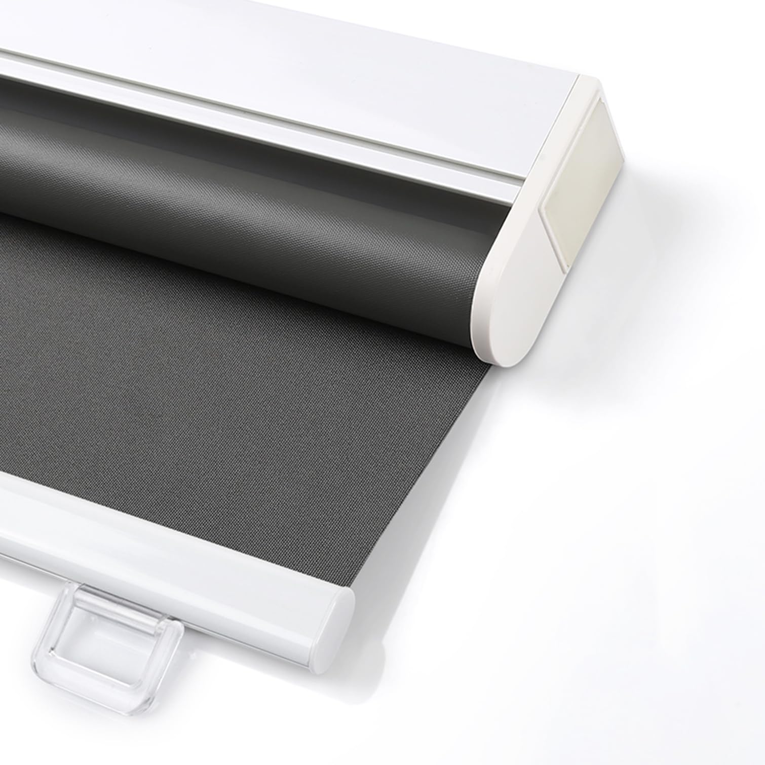 Sh000ad Blackout Roller Blinds,Spring Roller Shades for Window,Thermal Insulated Polyester Curtain,Cordless systems Pull Down,for Home & Office,Custom,Width x Height (65cm x 190cm,Dark grey)